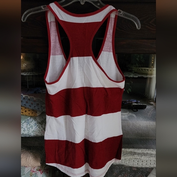 E5 College Classics Alabama Red and White Tank Top - Picture 5 of 5